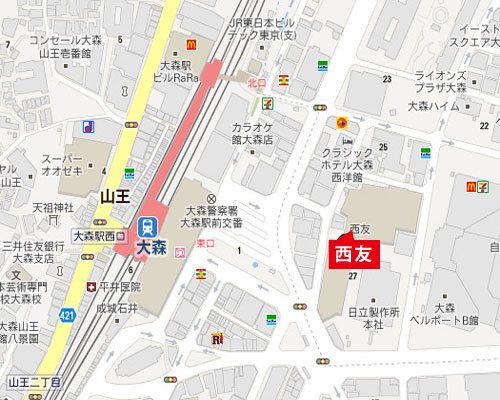 西友大森店5階バンケットホールマップ
