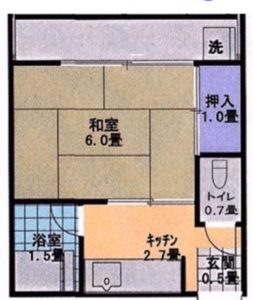 Before：築34年1K 「築34年の年月を感じさせない清潔感あるイメージの内装」