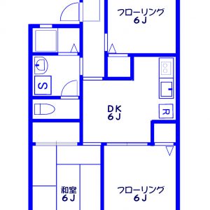 Before：築古3DK「建具はそのまま活かし、床材やアクセントクロスでイメージアップ&コストダウン！」